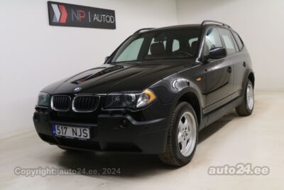 Купить б.у BMW X3 Individual 2.5 141 kW 2006 цвет черный года в Таллине