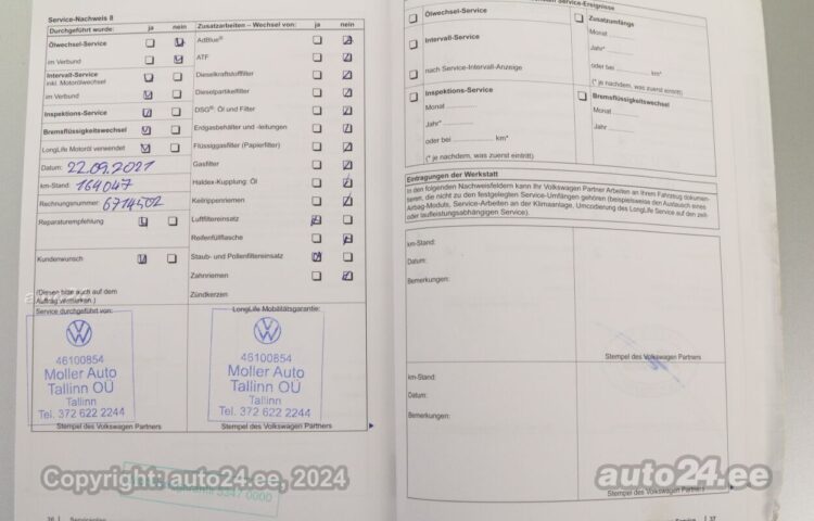 Купить б.у Volkswagen Passat Bluemotion 2.0 103 kW  цвет  года в Таллине